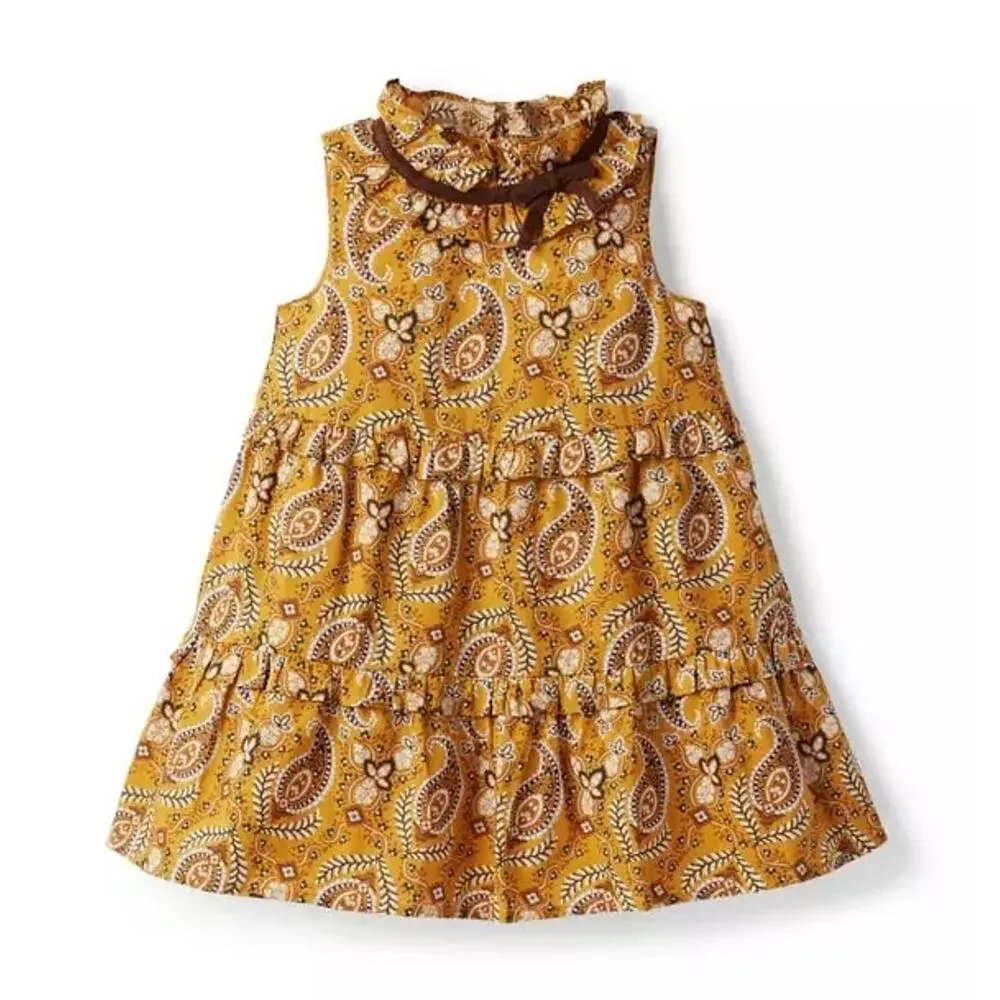 NWT❤️Janie and Jack Paisley Ruffle Tiered Dress sz12